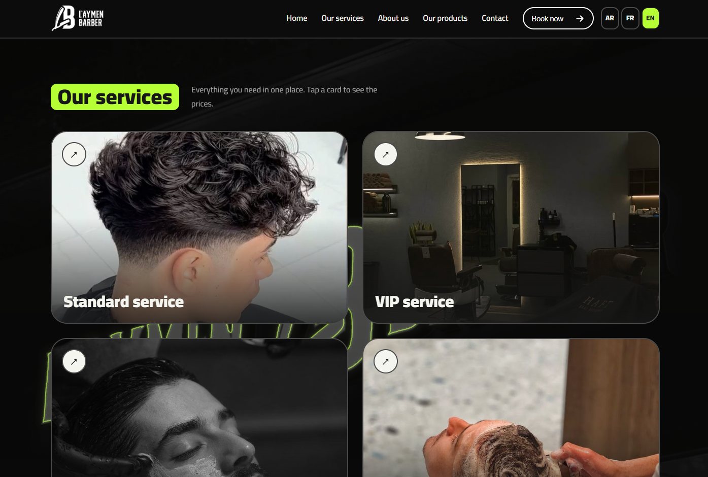 Barber Booking Website